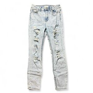 Cello High Waisted Skinny Distressed Jeans Juniors Womens Size 7